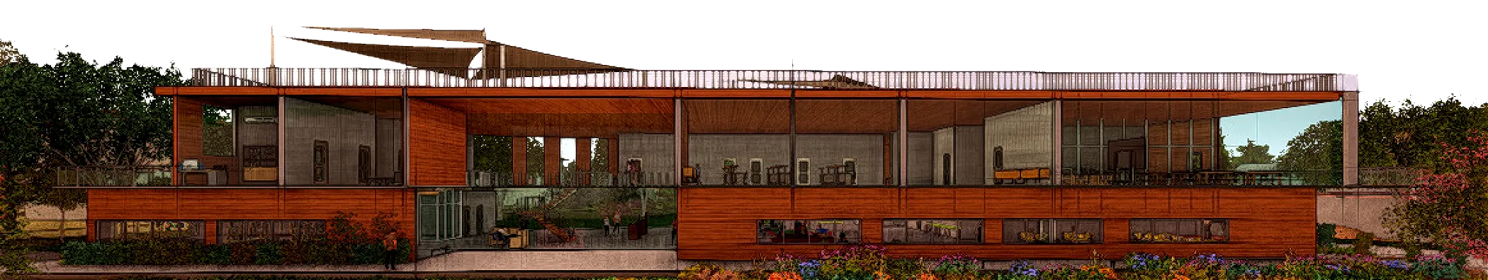 Building Cross-section Footer